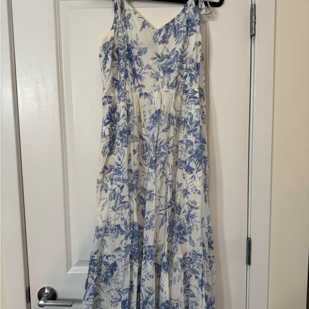 GAP Blue Floral Maxi Dress